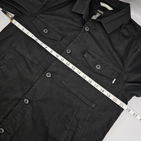 Vuori Men's Ripstop Rise Shine V527 Shirt Jacket Shacket Black Medium - Picture 6 of 8